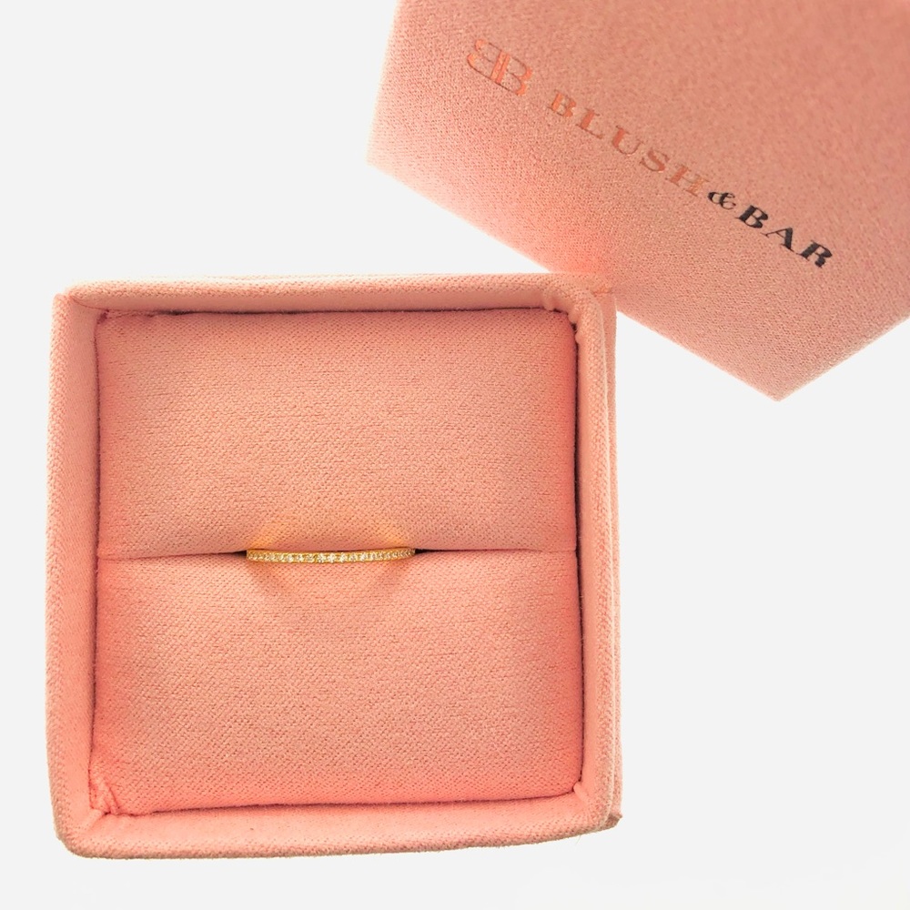 Women’s Blush & Bar Gold Brianna Bezel Ring